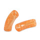 Acrylic Tube bead 34x11mm crackled Orange